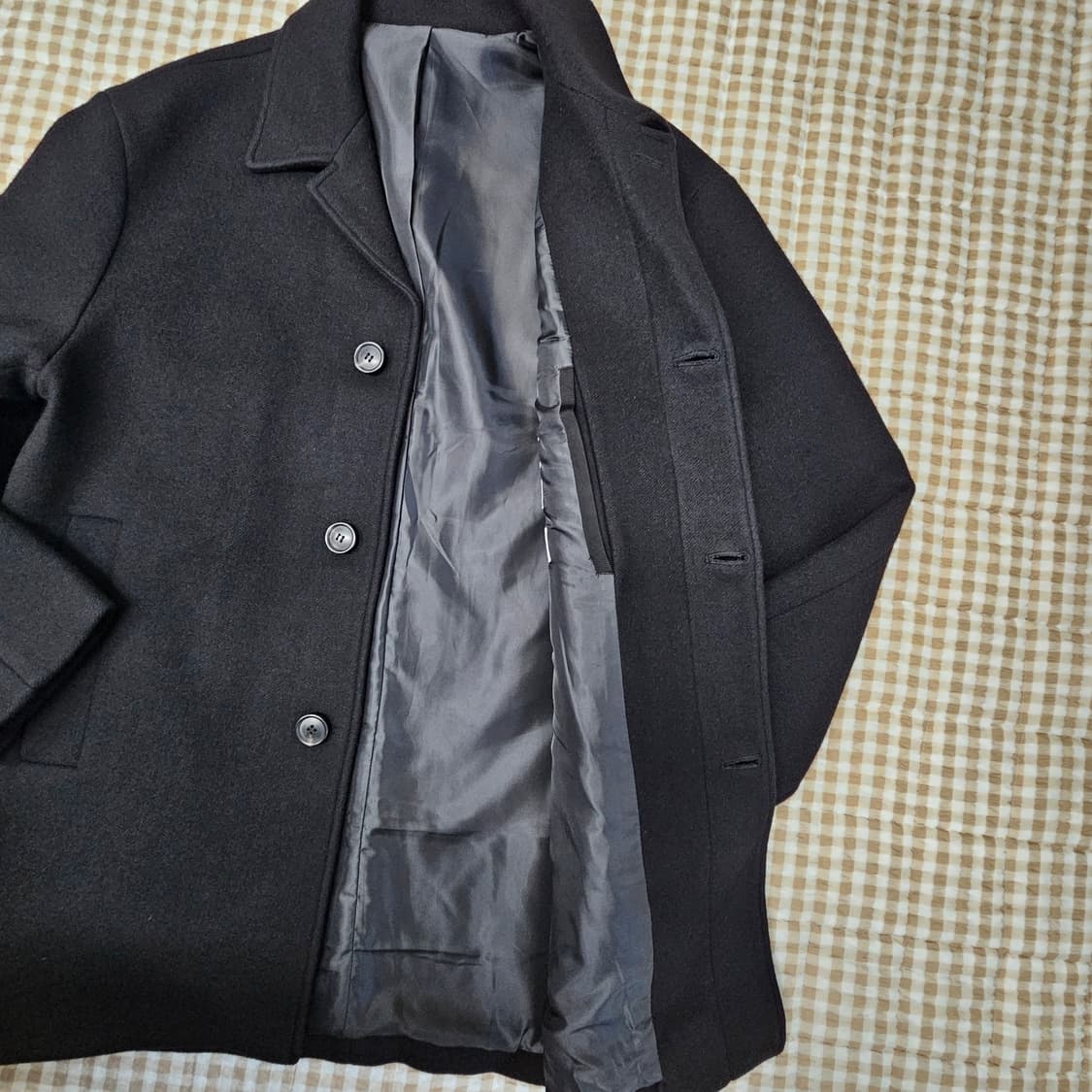 마인드브리지 브레시티드 오버핏 코트 남자100 상품이미지5