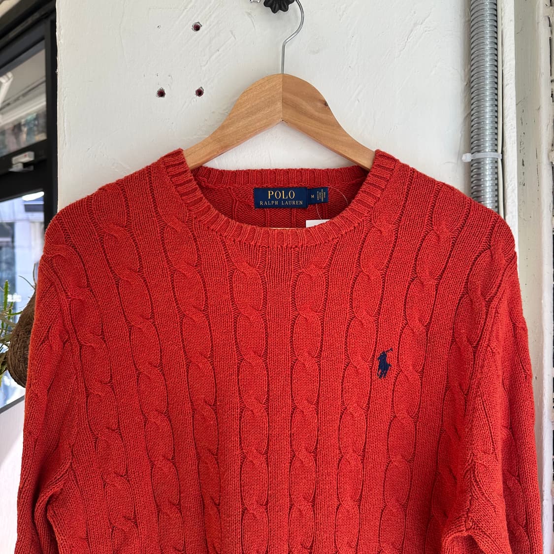 15504 - 폴로 랄프로렌 오렌지 케이블 니트 상품이미지1
