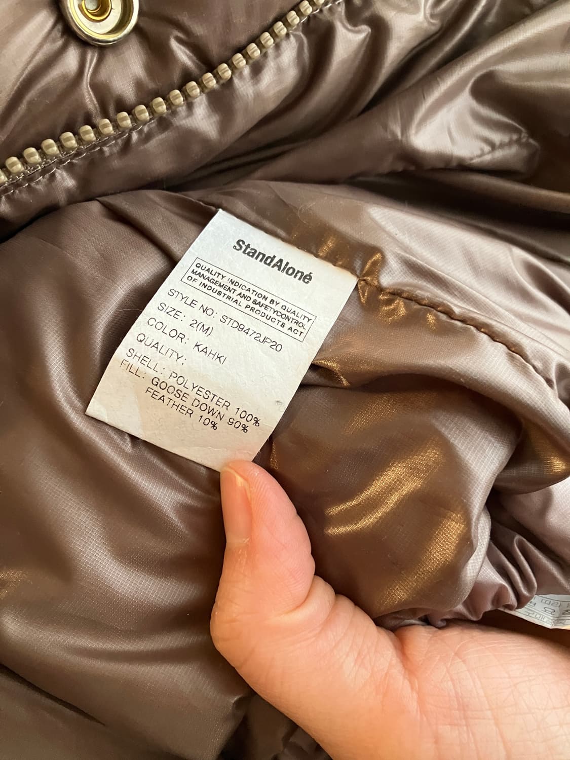 스탠드얼론 투톤 패딩 상품이미지6