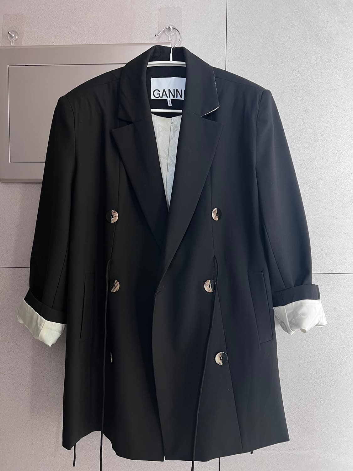 가니 더블브레스트 크레이프 블레이저 상품이미지2