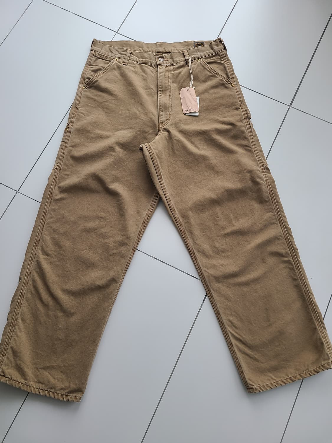 신상 오어슬로우 orSlow 데님 페인터 팬츠(Brown) 새상품 싸이즈 상품이미지1