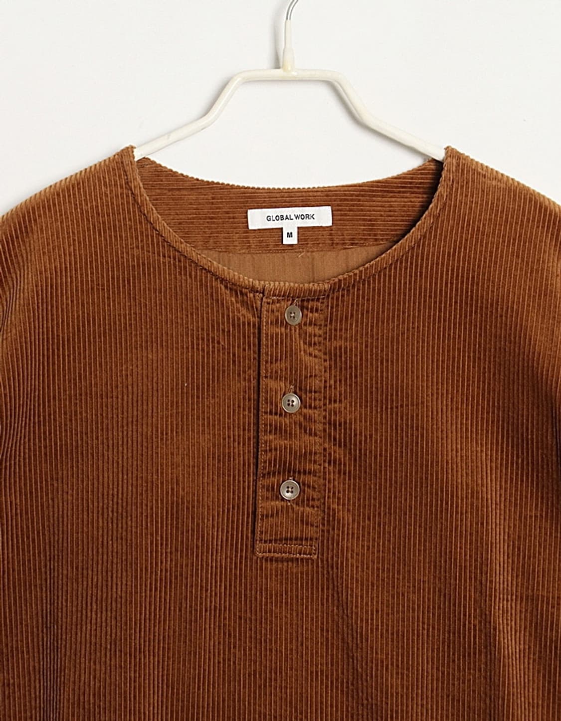 GLOBAL WORK Cord Crewneck 7부 Shirts   상품이미지2