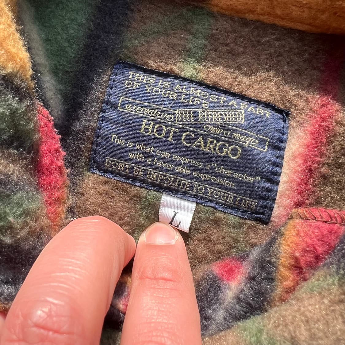 빈티지 나바호 아즈텍 플리스 셔츠 상품이미지5