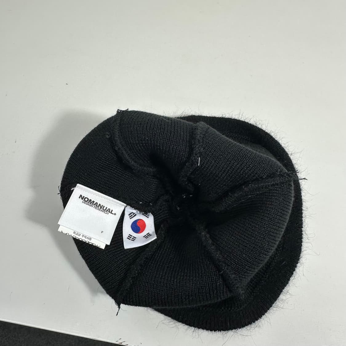 FREE 노매뉴얼 블랙 헤어리 스컬캡 비니 상품이미지4