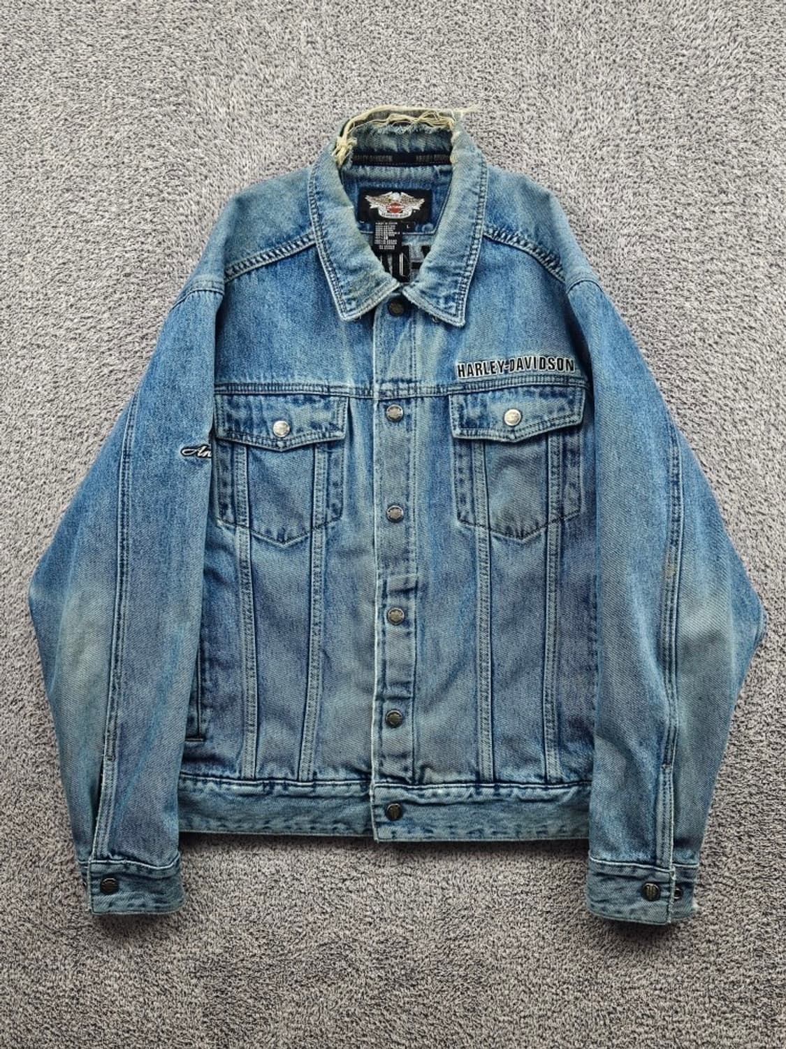 할리데이비슨 105주년 바앤실드 데님 트러커 자켓 ( L )/11583 상품이미지3