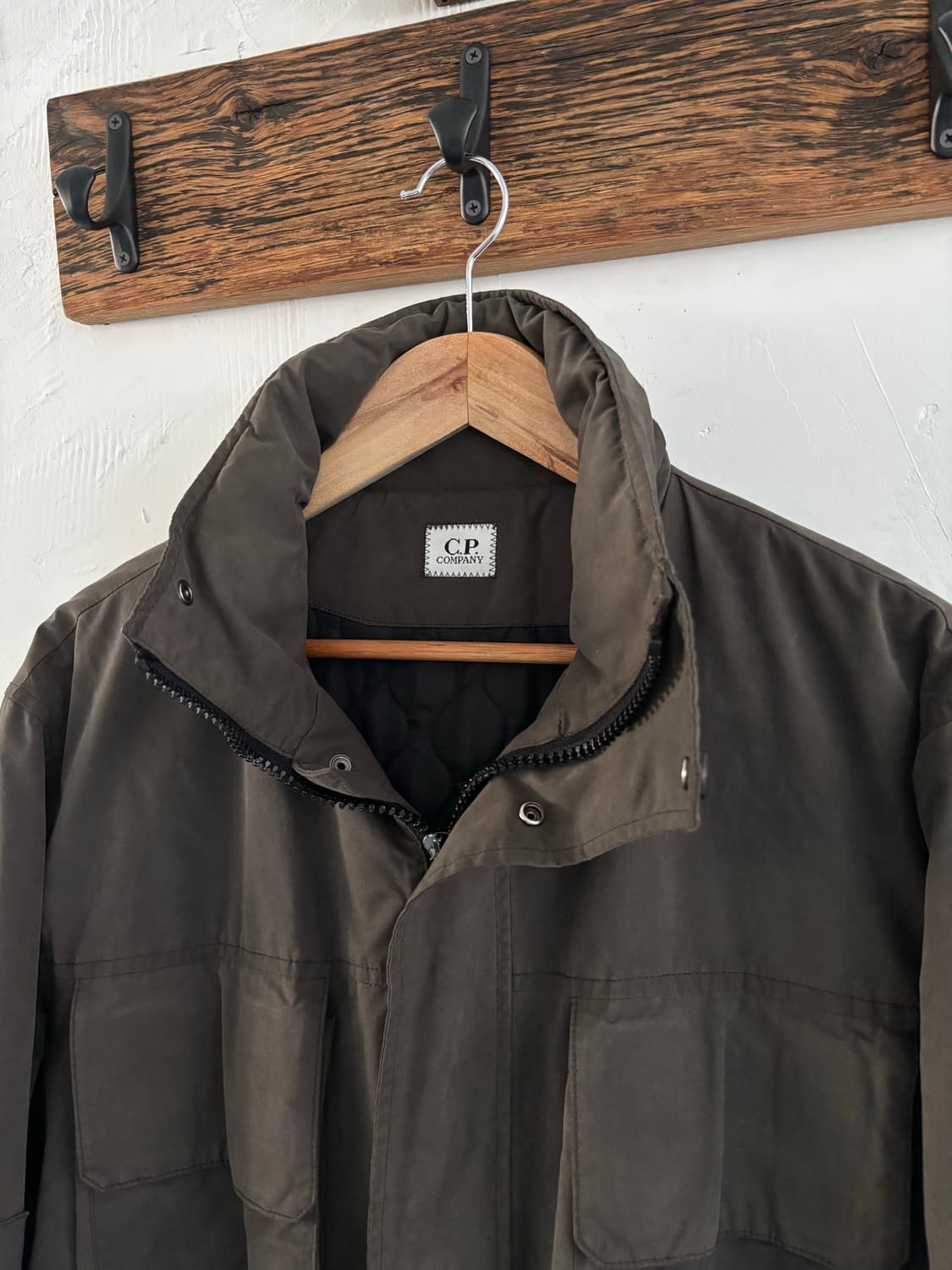 C.P.company 씨피컴퍼니 투포켓 안감퀼티드 카키 자켓 상품이미지4