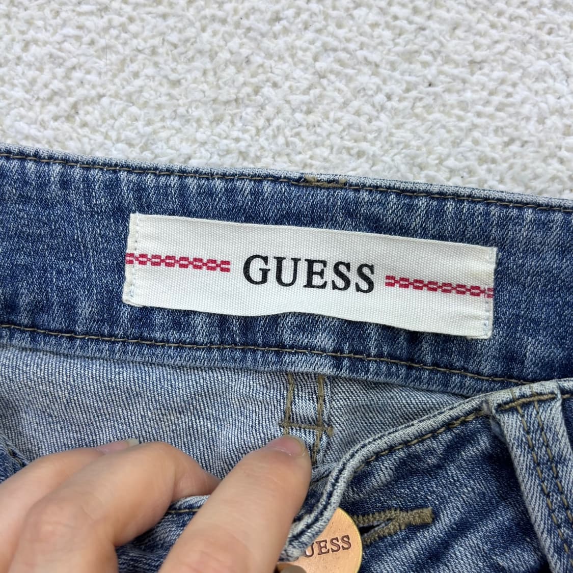 70(28) 게스 여성 일자 데님 팬츠 0325E 상품이미지3