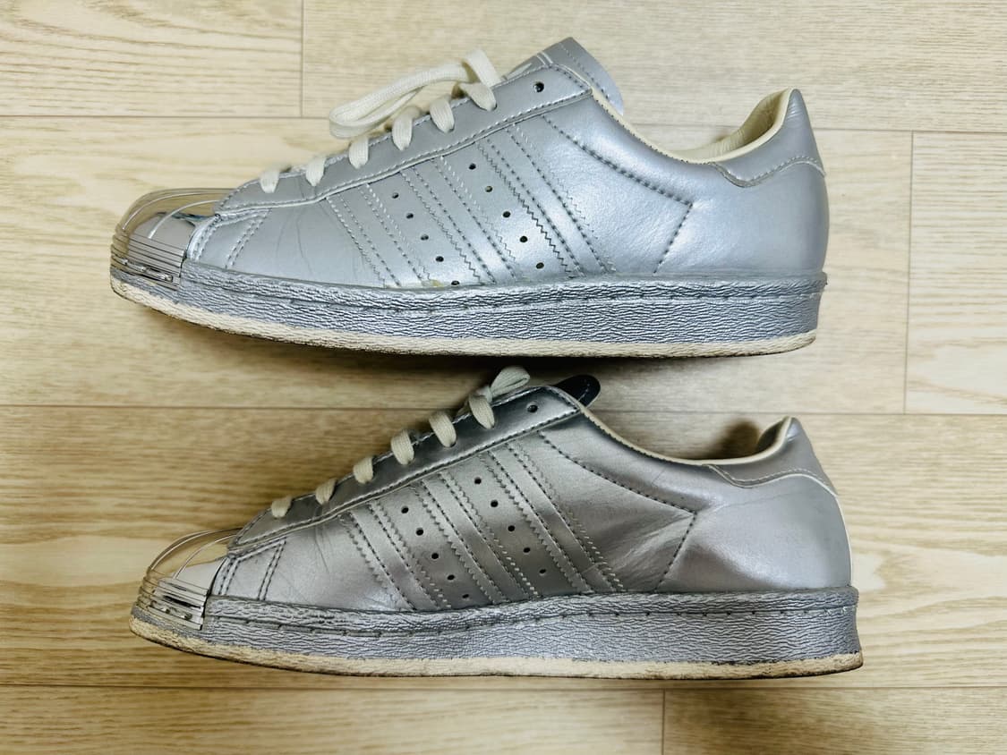 슈퍼스타 80s 메탈토 실버 팝니다 상품이미지4