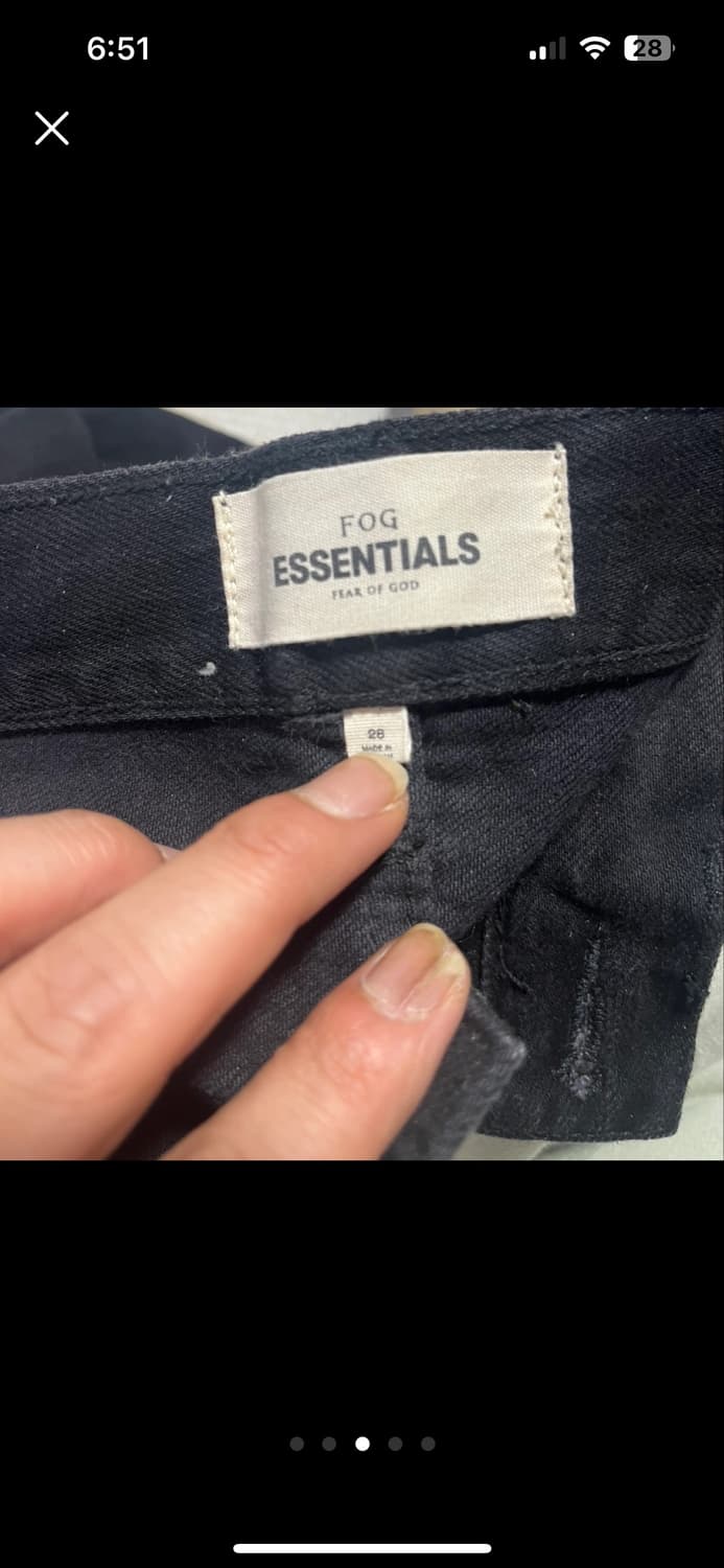 [재당근]피오갓 에센셜블랙 라이더 데님 28+로테 김현우 바지 상품이미지3