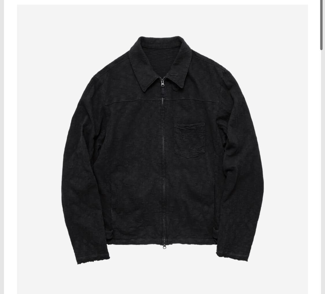 4) 폴리테루 슬럽 집 자켓 블랙 상품이미지1