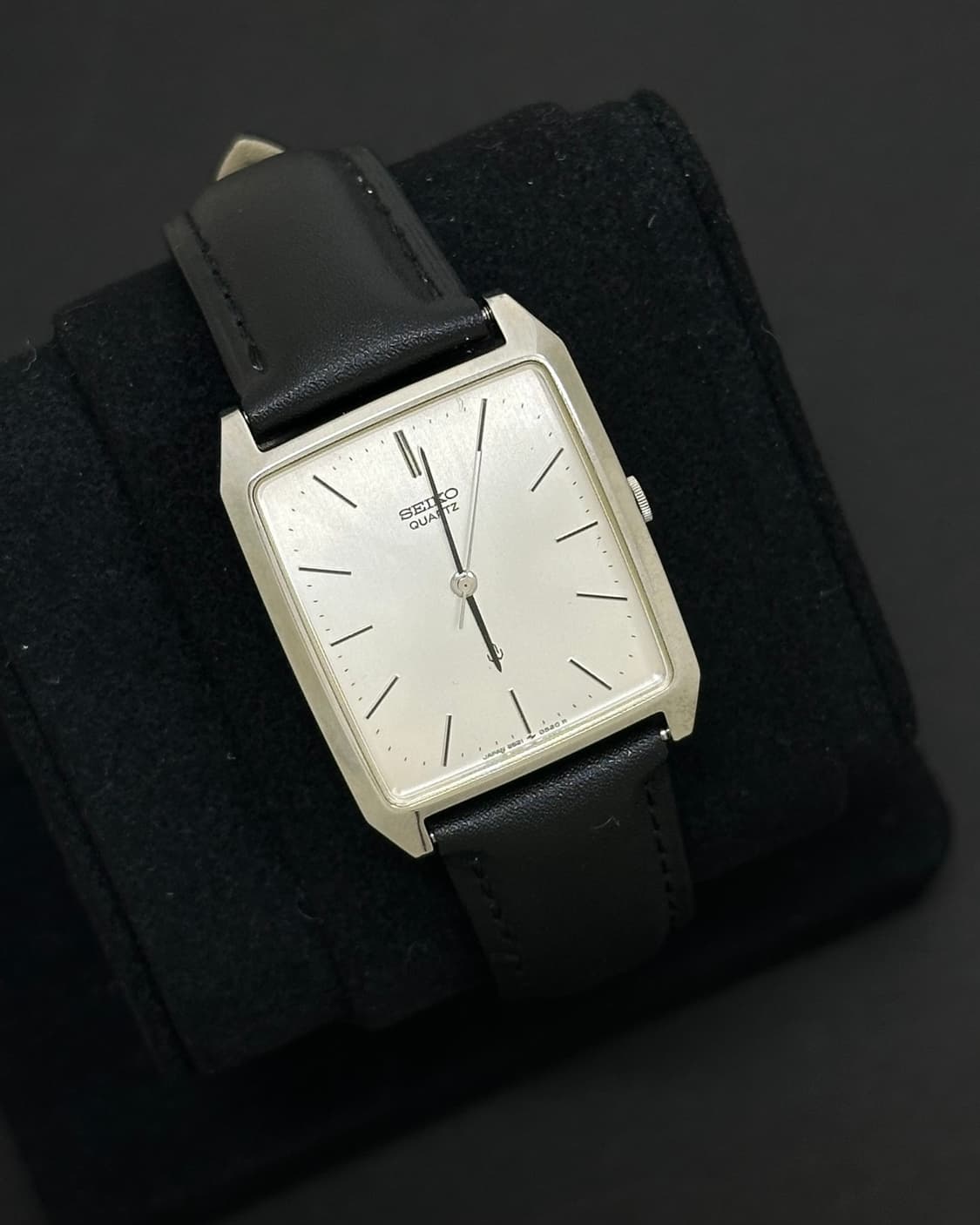세이코 실버 탱크 쿼츠 시계 상품이미지1