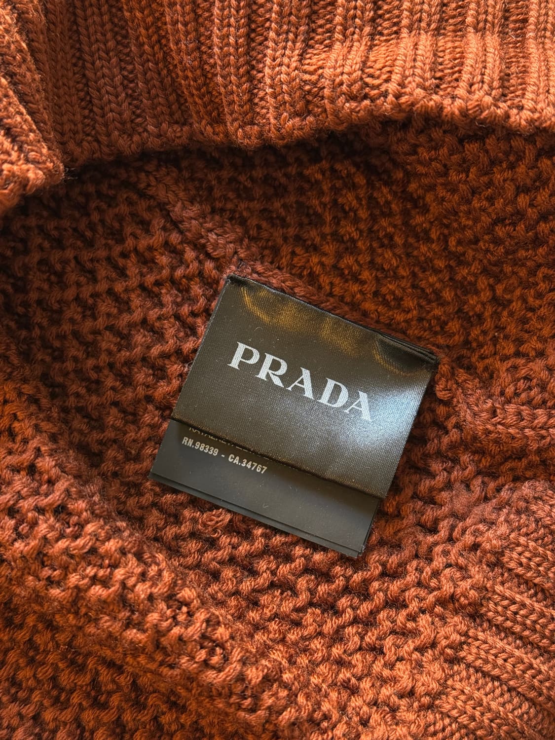 프라다 18aw 버진울 니트 - 48(m) 상품이미지4