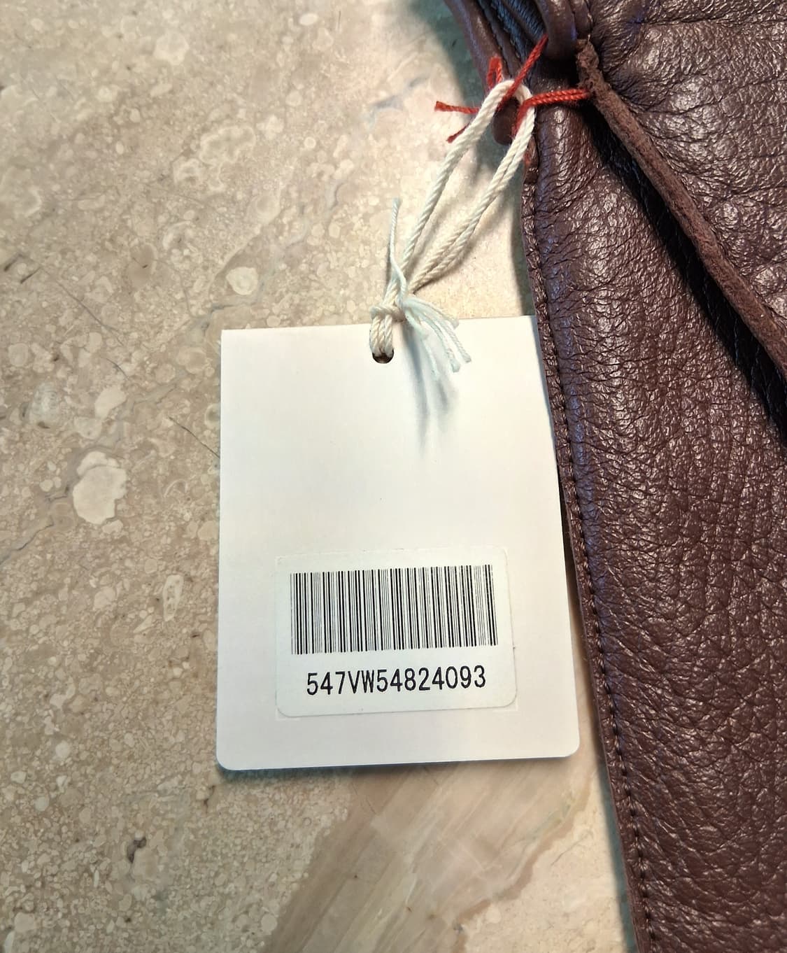 비비안웨스트우드 남성용 V 스티치 가죽 장갑 브라운 (새상품) 상품이미지10