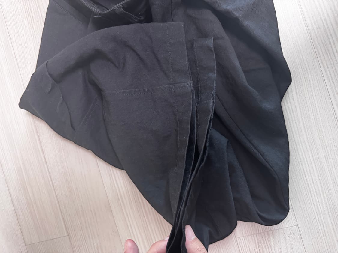 비긴202 나이코마 투턱팬츠 블랙 상품이미지4