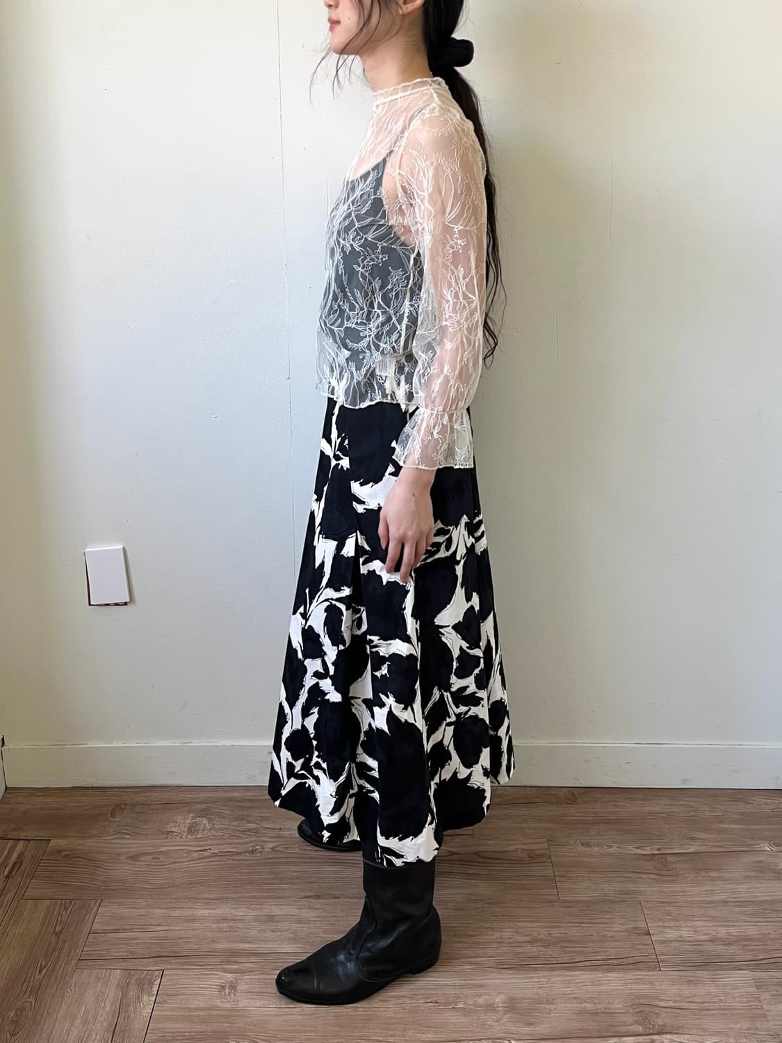 fifth 시스루 라이트 베이지 탑 상품이미지9