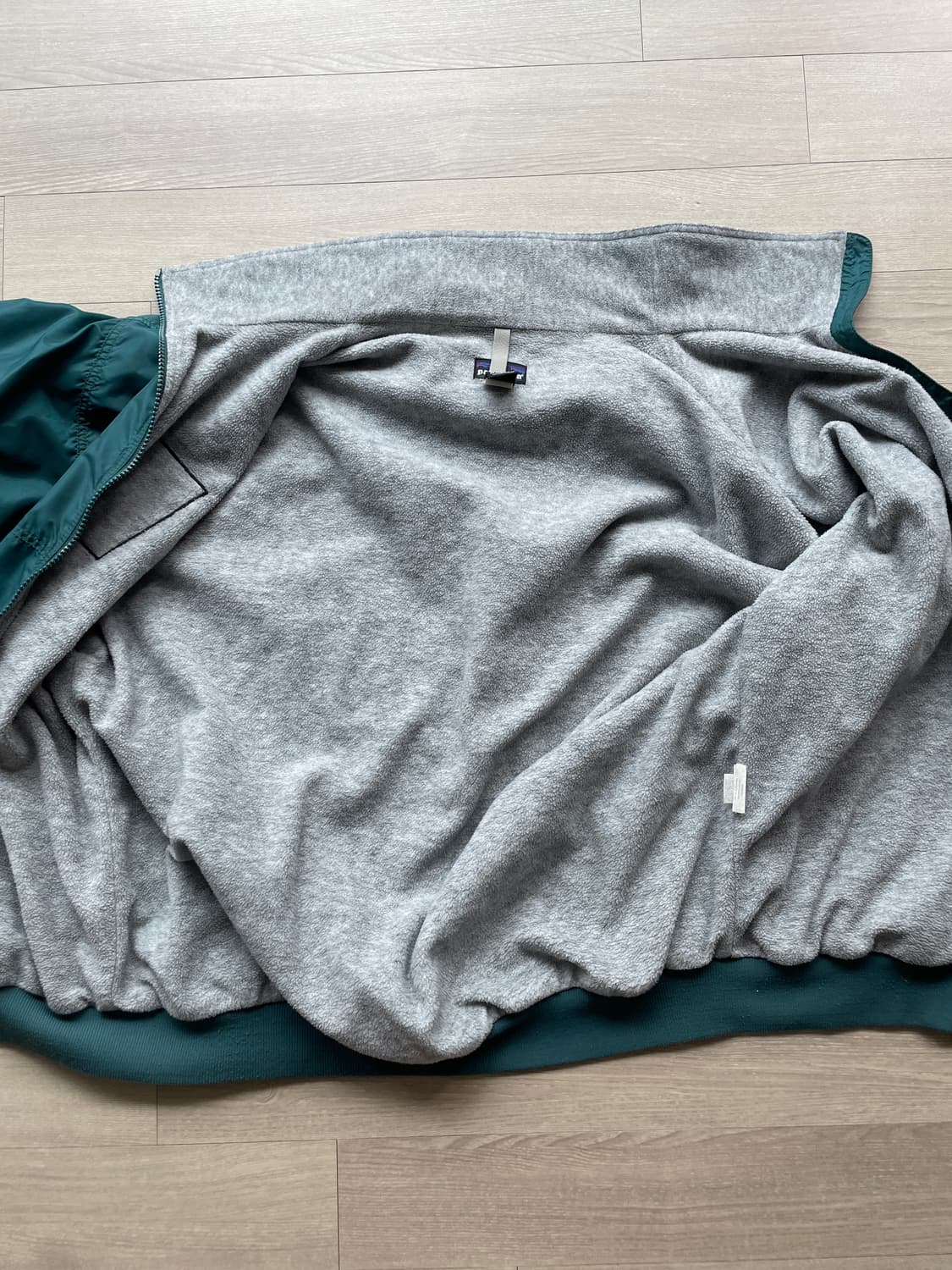 90s 파타고니아 쉘드 신칠라 봄버 자켓 눈없산 그린 rare 상품이미지3