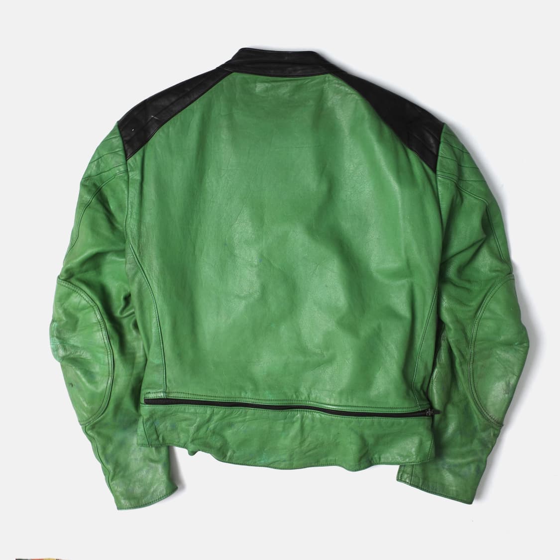 1970's Damen Leathers Green Motorcycle J 상품이미지4