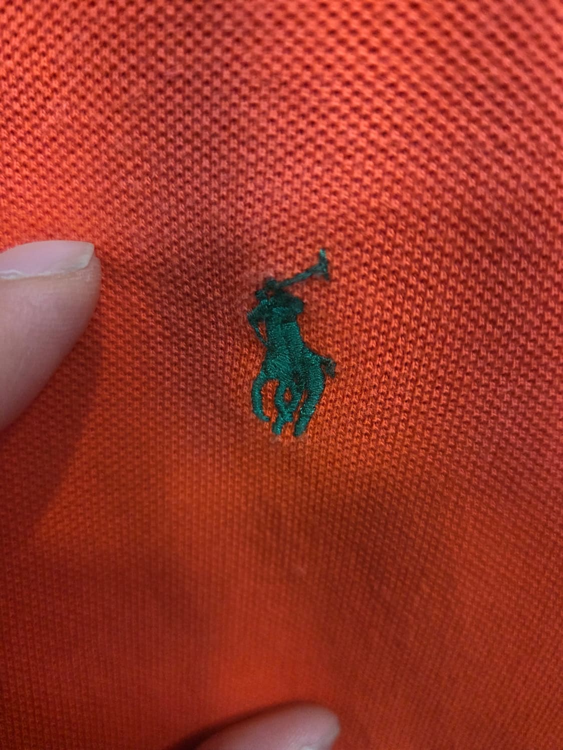 폴로랄프로렌 주니어 카라긴팔 오렌지 18 20 성인 s 상품이미지4