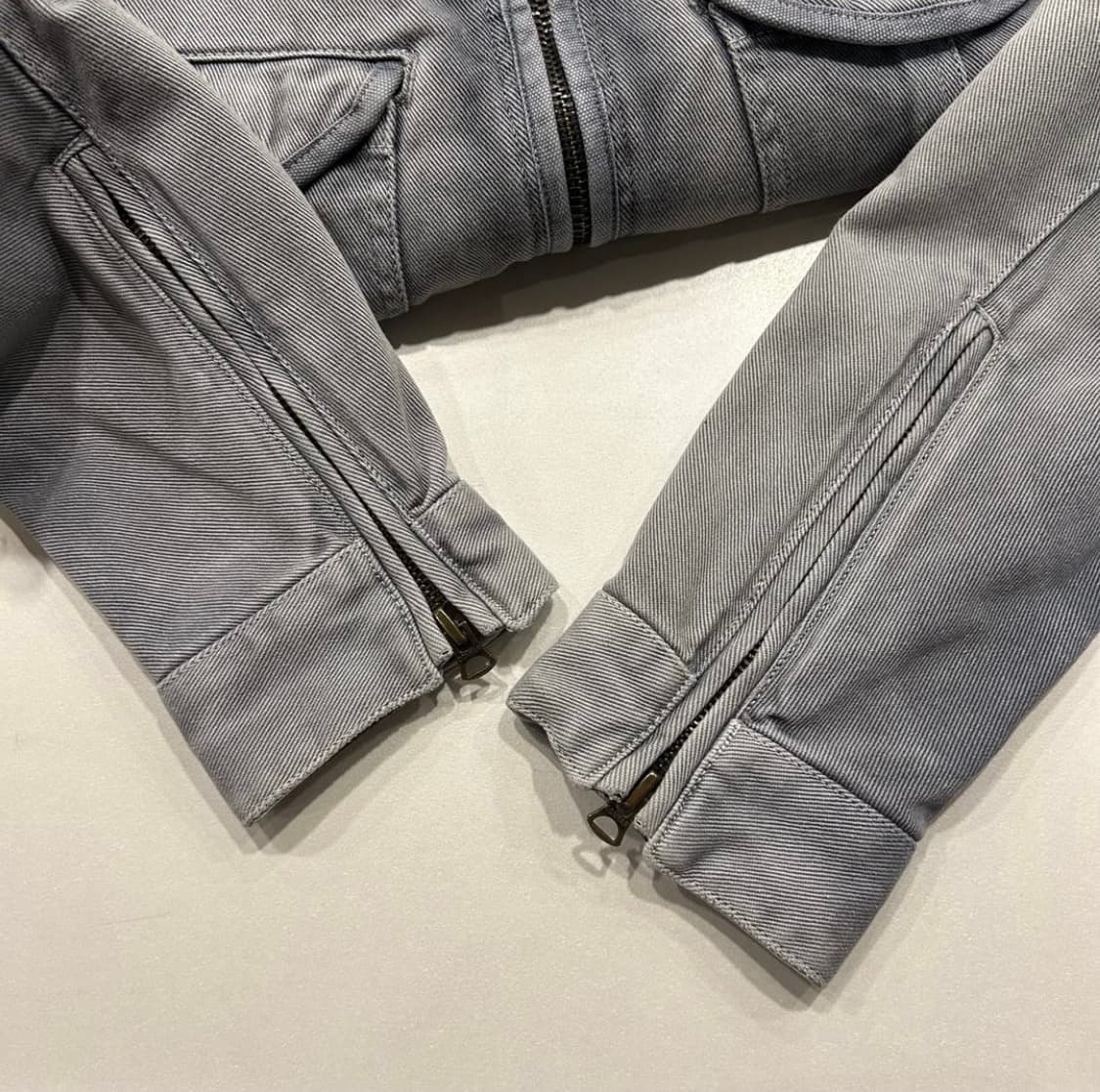[M] 아르마니 익스체인지 데님 집업 자켓 그레이 블루 B164 상품이미지7