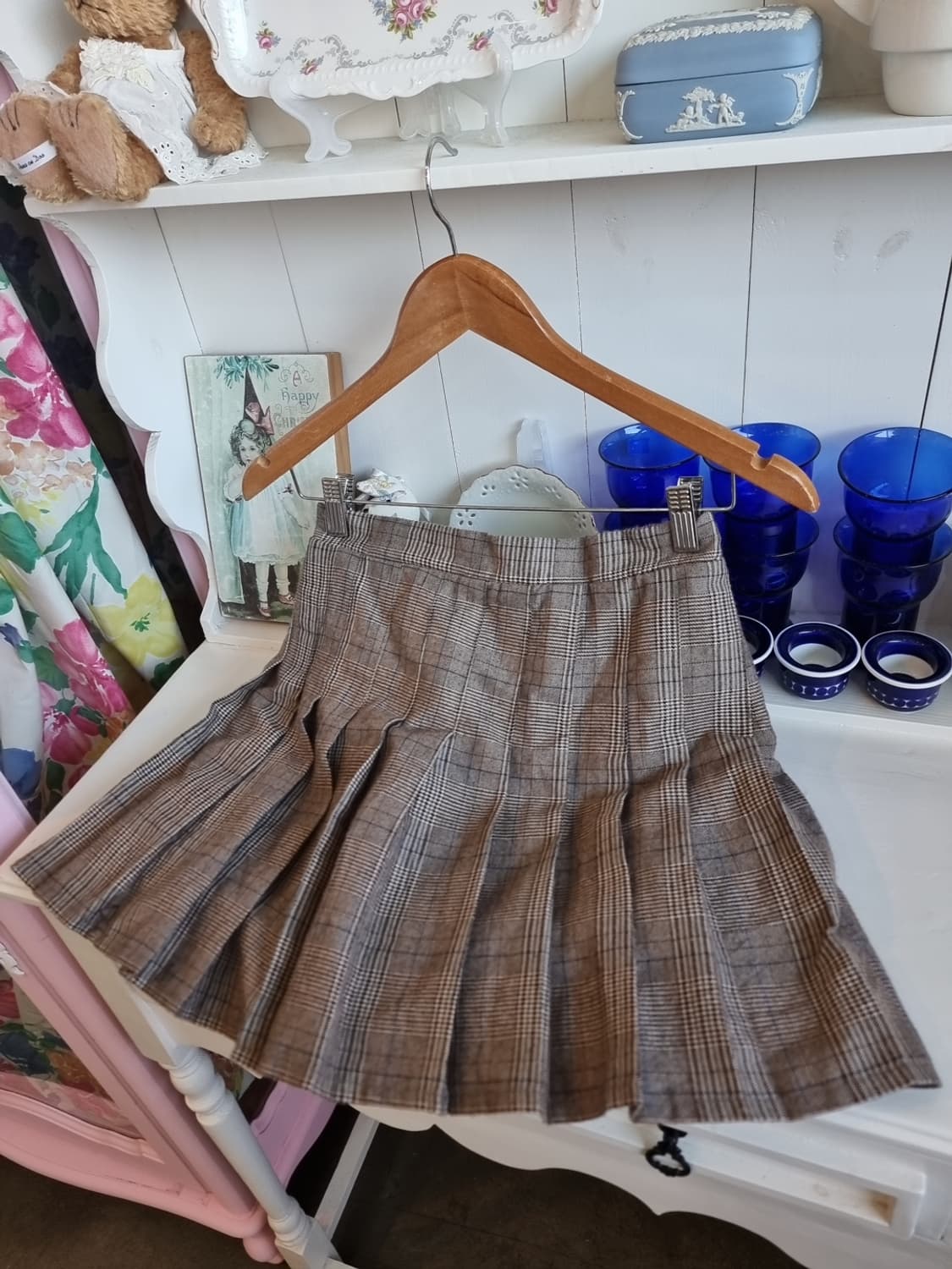 체크 플리츠 치마 상품이미지2