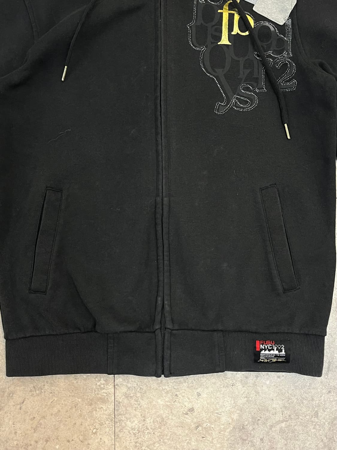 후부 후드집업 블랙 M #csz2947 상품이미지6