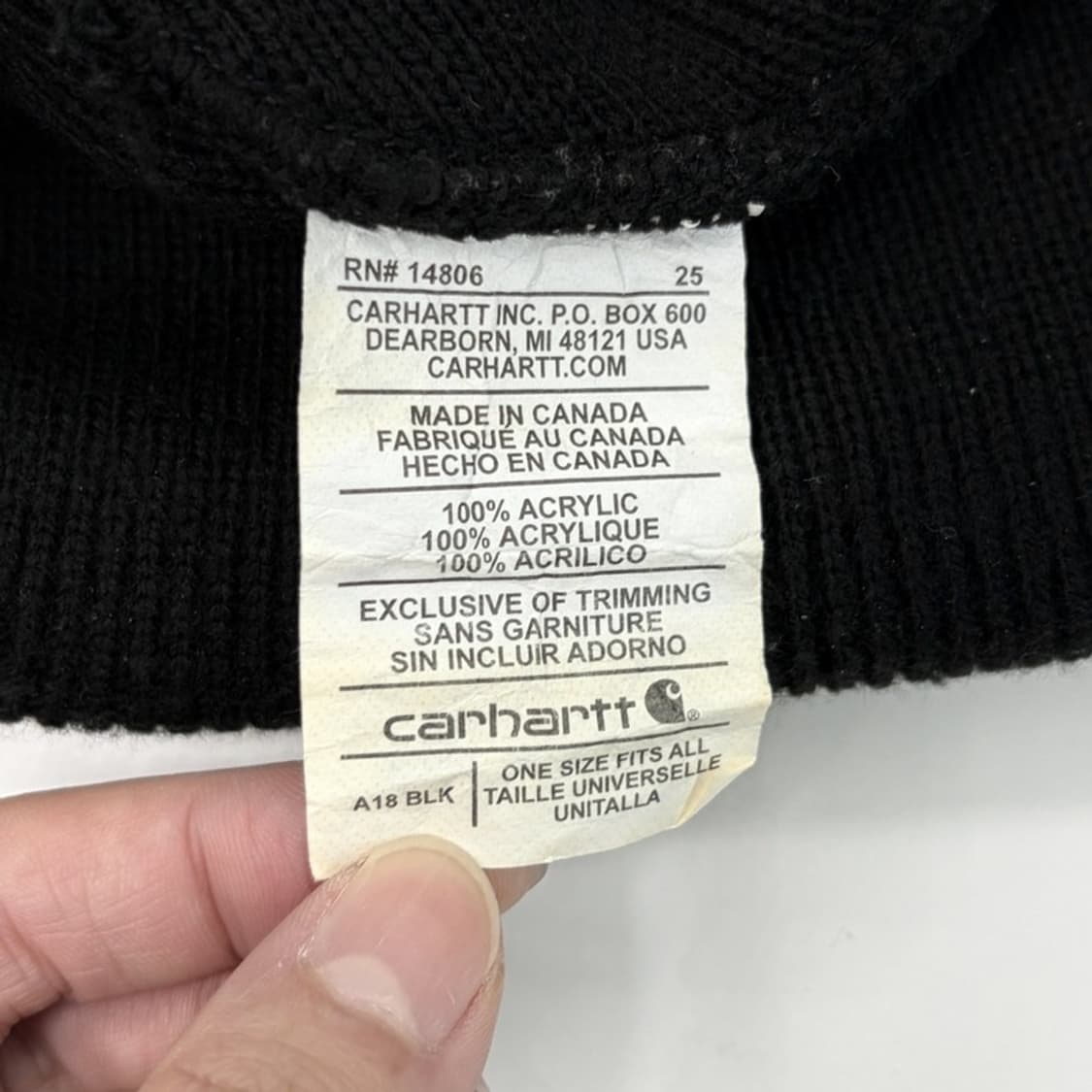 CARHARTT 로고 패치 워치햇 비니 상품이미지4