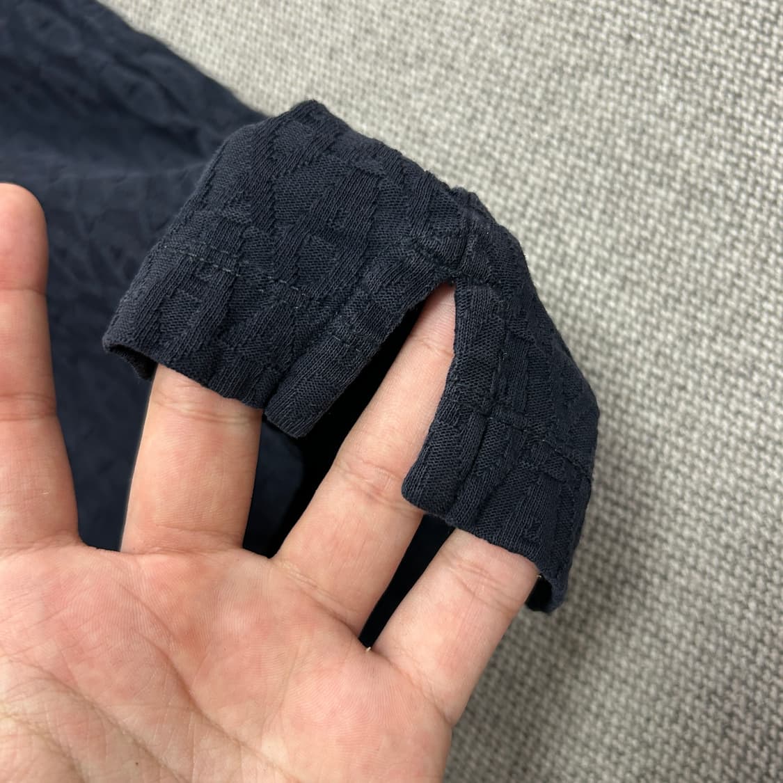 아르마니 QR라벨 멀티패턴 네이비 카라티(XL) 상품이미지7