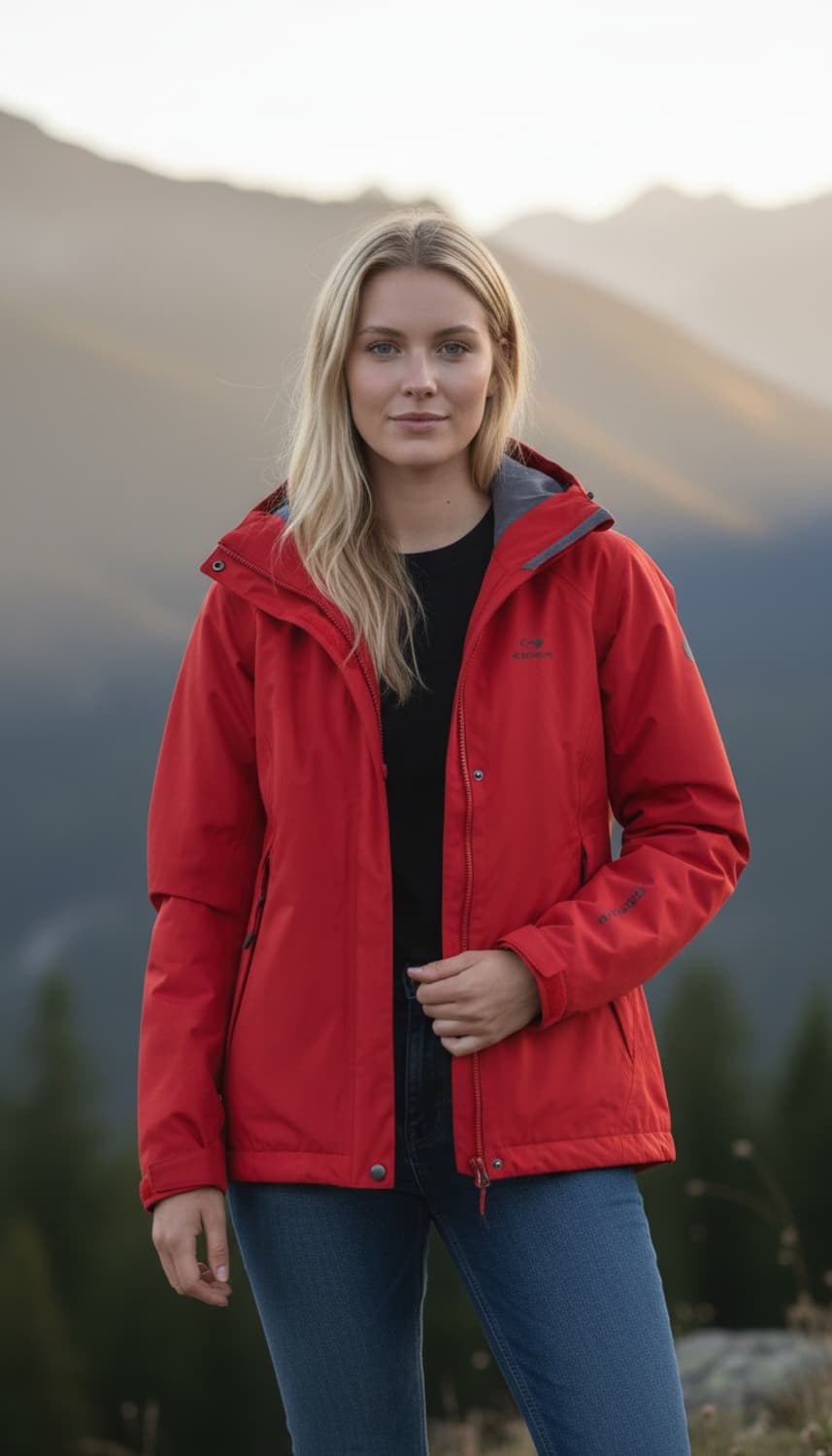 EIDER 고어텍스 남여공용 자켓 M 레드 상품이미지1