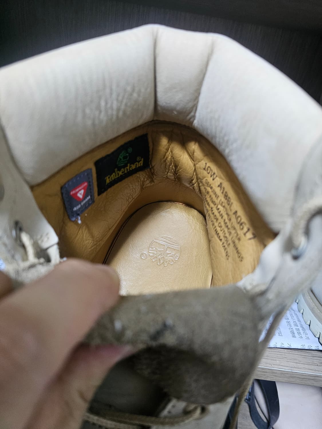 팀버랜드 6인치 프리미엄 부츠 크림컬러 280 상품이미지3