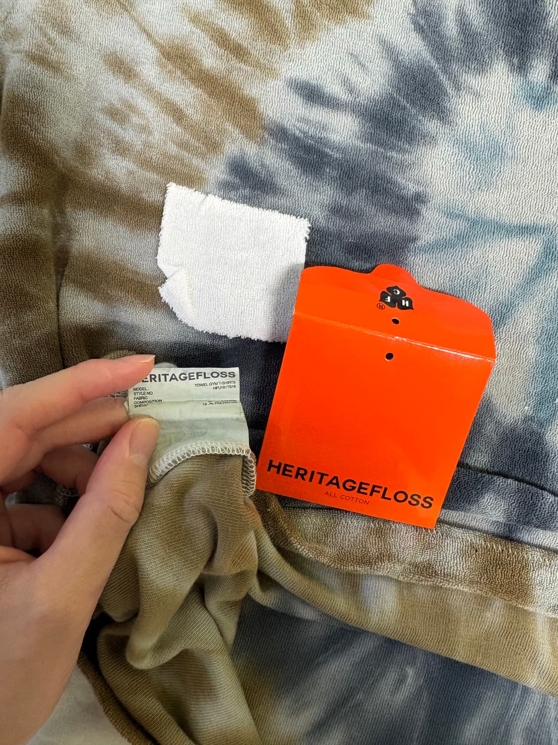 헤리티지플로스 타월 짐 타이다이 티셔츠 S 상품이미지4