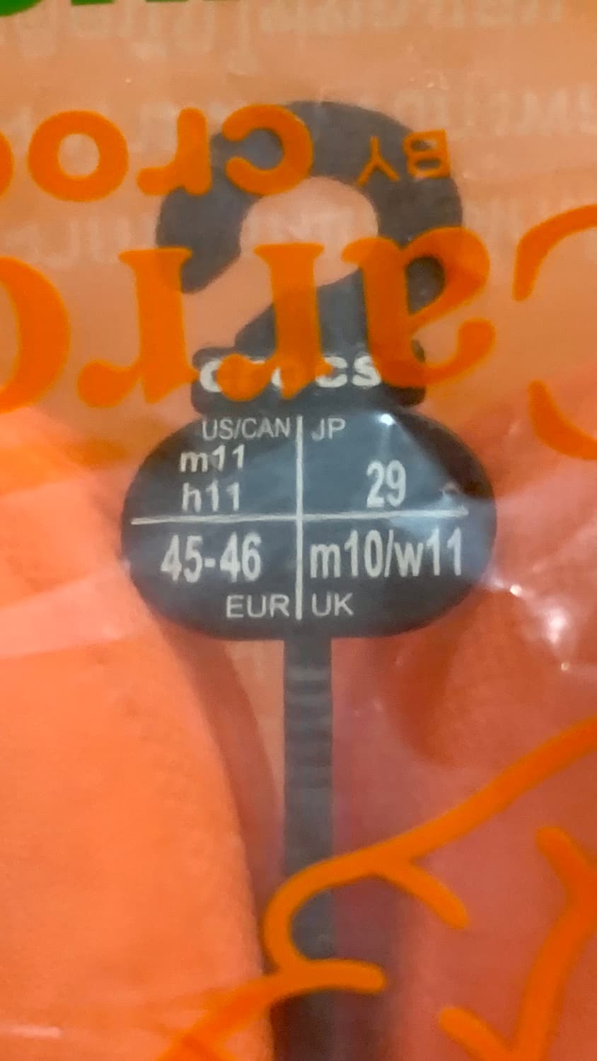 크록스 x 안와르 캐롯 285~290mm (UK10) 상품이미지7