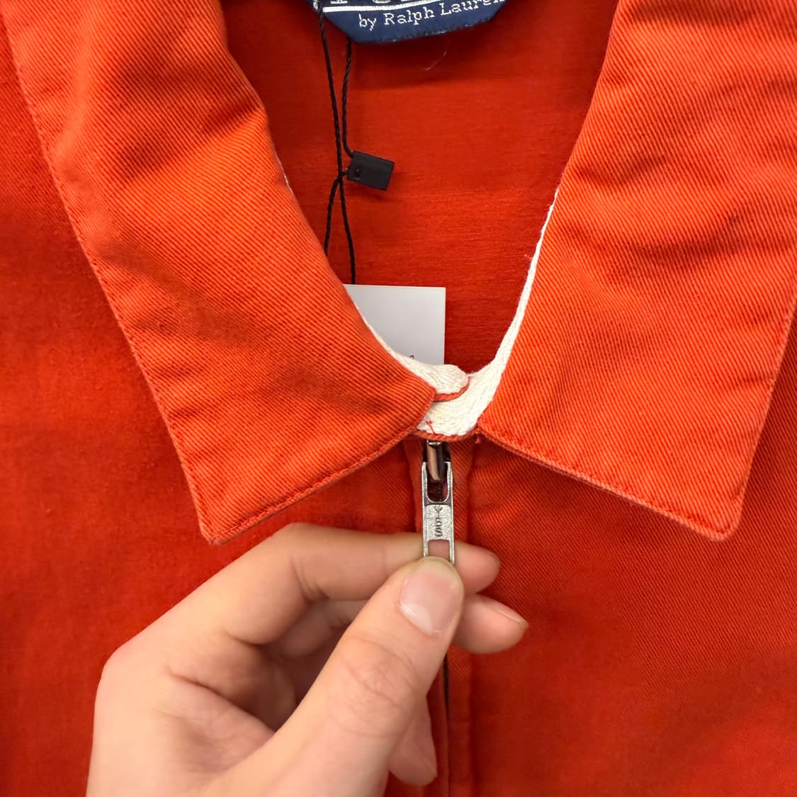 90s 폴로 랄프로렌 코튼 스윙탑 자켓 바라쿠타 블루종 N645 상품이미지5