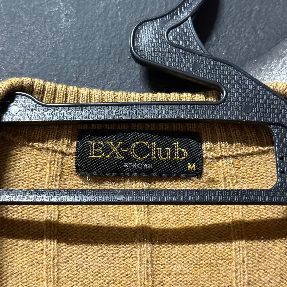 VTG 빈티지 울 100% 에스닉 패턴 브라운 브이넥 가디건 상품이미지5