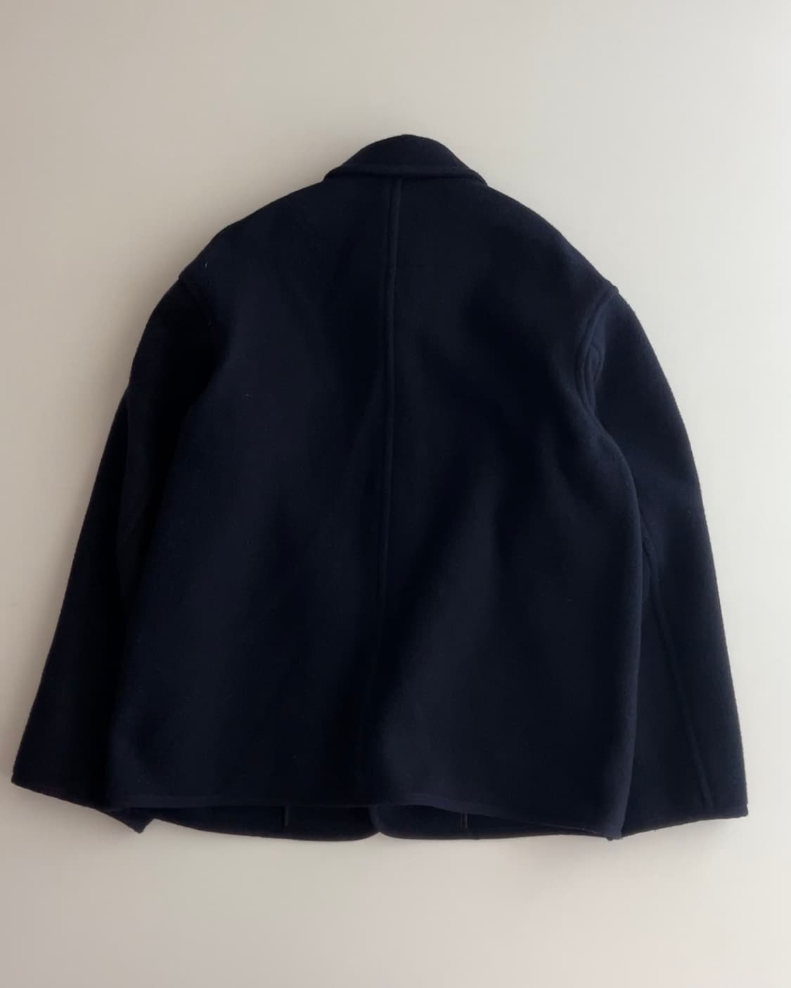 단톤 네이비 울 라이트 파일 커버올즈 모직 자켓 40 상품이미지6
