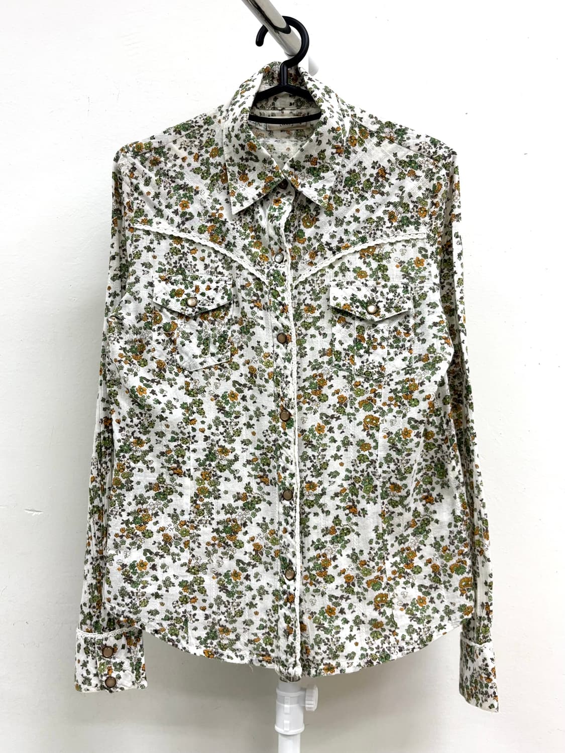 빈티지 웨스턴 플로럴 셔츠 상품이미지5