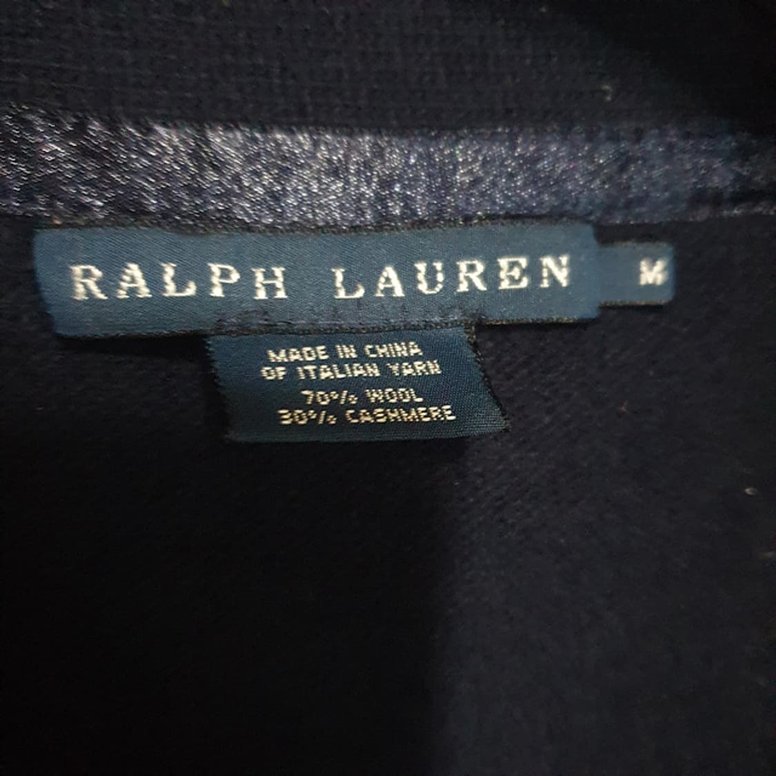 폴로 랄프로렌 울 캐시미어 혼방 가디건 자켓 M 상품이미지3