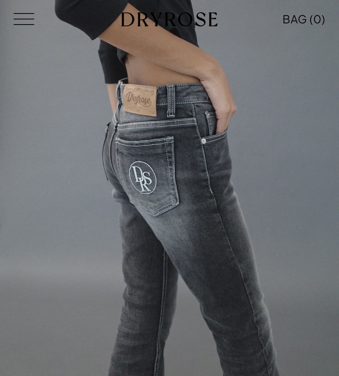 드라이로즈 부츠컷 데님 청바지 상품이미지2