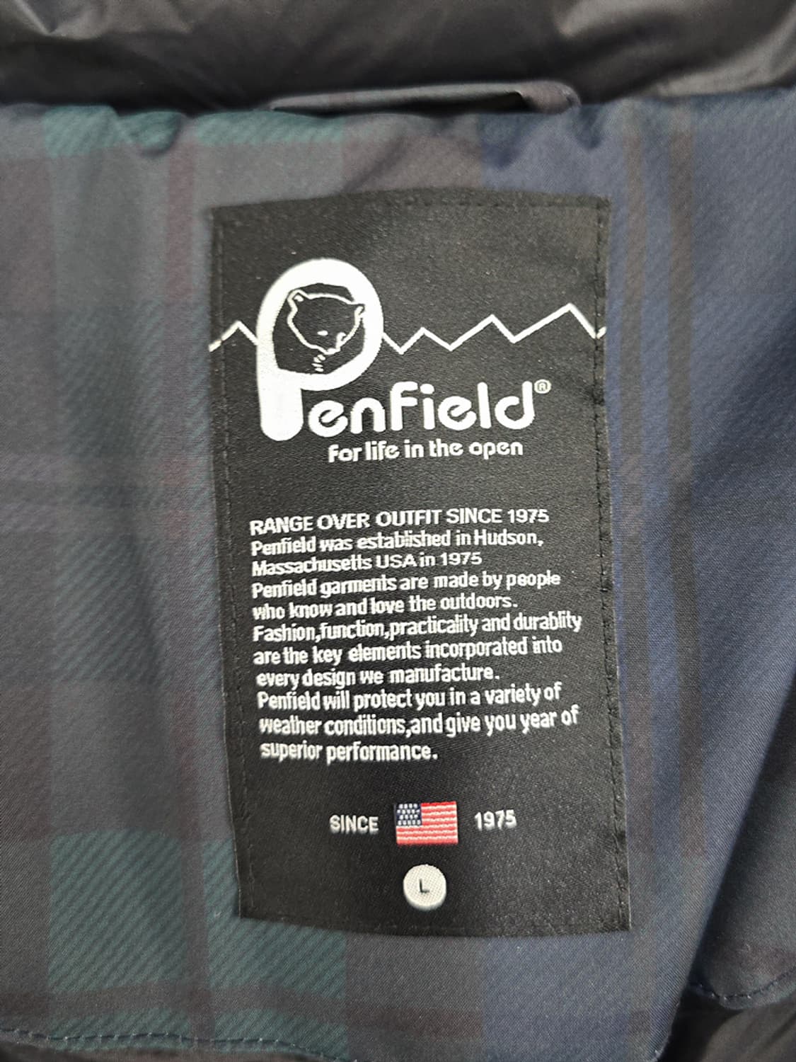 펜필드(Penfield) 블랙워치 체크 롱패딩 L 상품이미지7