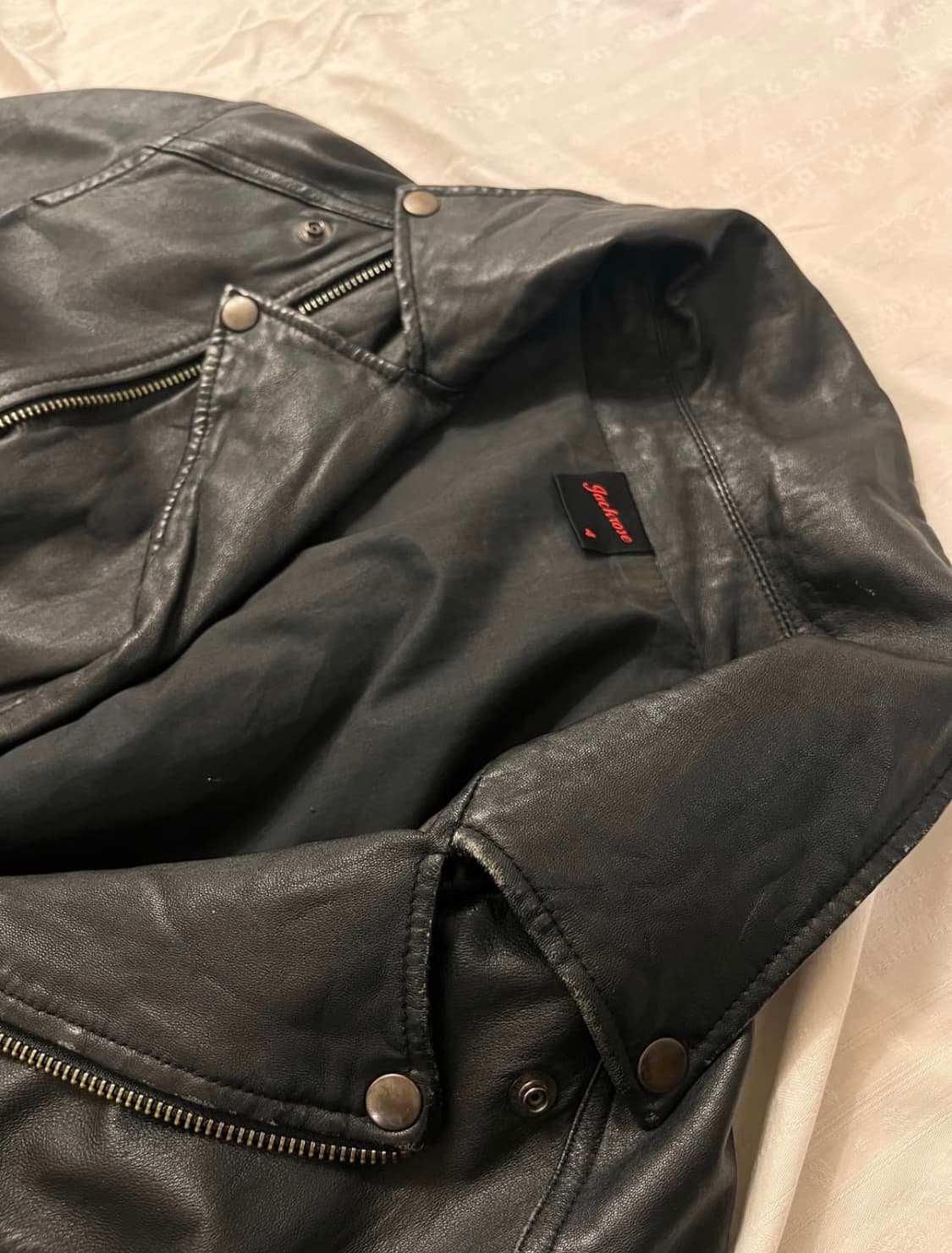Jack rose rider leather jacket 상품이미지4