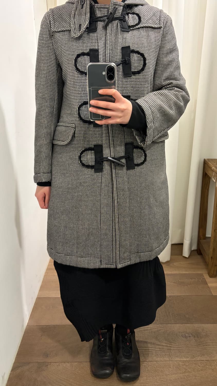 Check Closing Detail Toggle Coat 상품이미지3