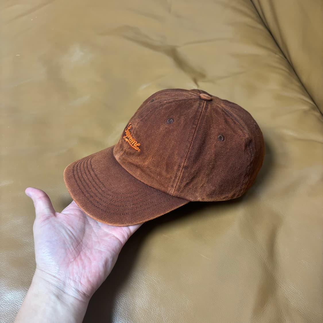 Supreme 슈프림 워시드 브라운 6패널 볼캡 모자 (Brown) 상품이미지4