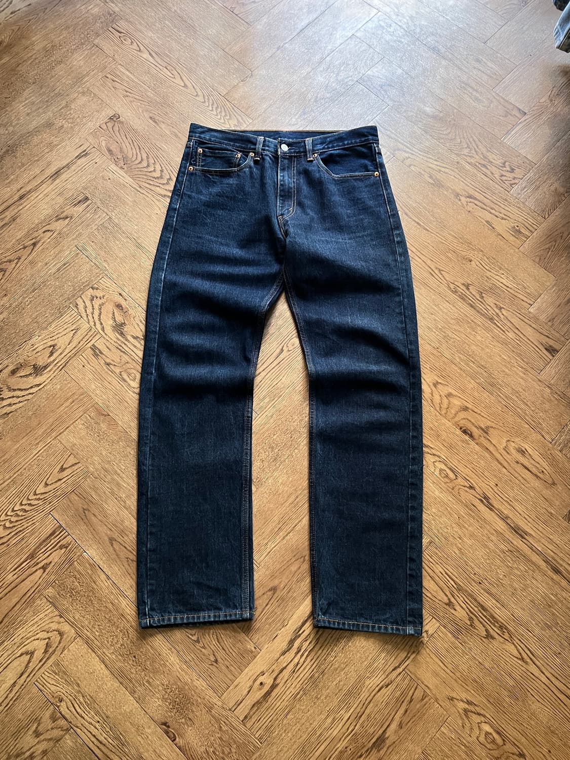 [34]리바이스 505 레귤러 스트레이트핏 생지 데님 팬츠 상품이미지2