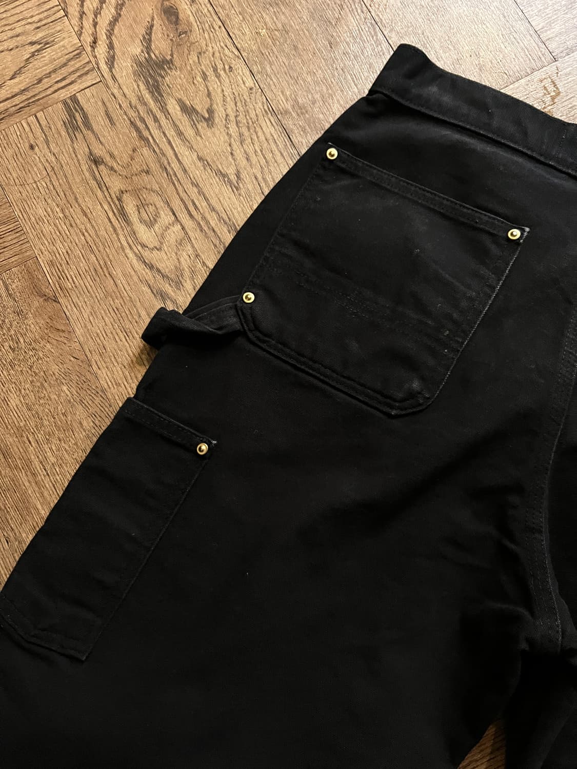 [30]칼하트 Made in USA 블랙 더블니 워크 팬츠 상품이미지6