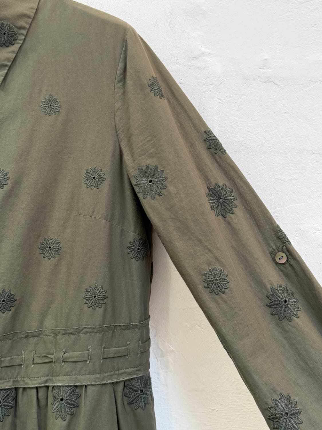 DVF 다이앤본퍼스텐버그 셔츠 드레스 올리브그린 6 상품이미지5