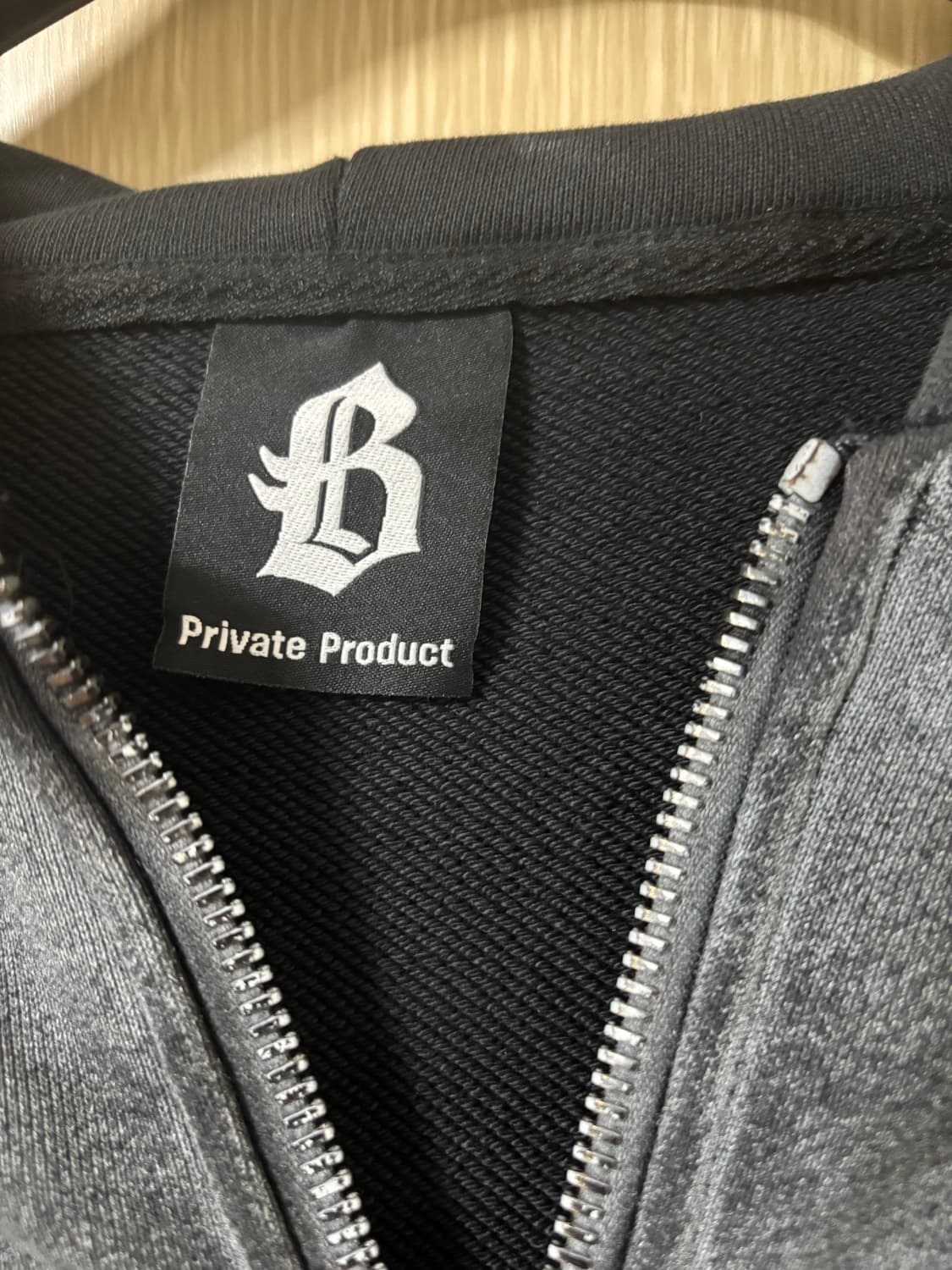 블랙아웃 빈티지워싱 집업 후드 상품이미지4