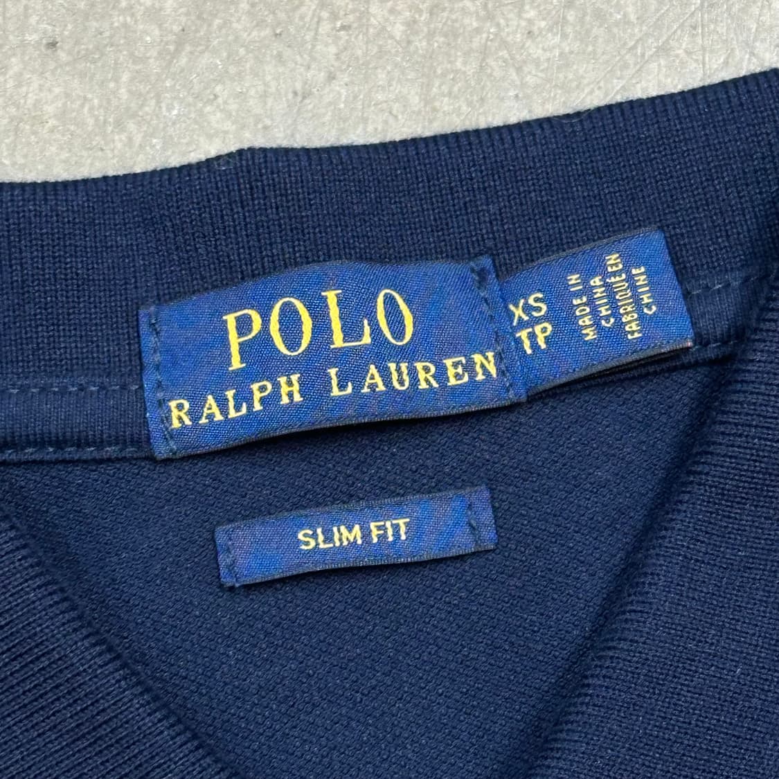 XS 폴로랄프로렌 여성용 네이비 반팔 카라티 상품이미지4