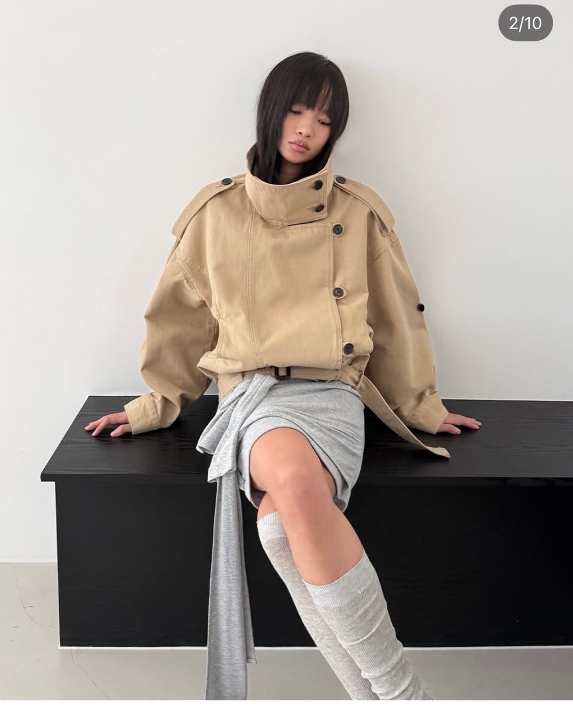 SANDRIC high neck cotton jacket 상품이미지1