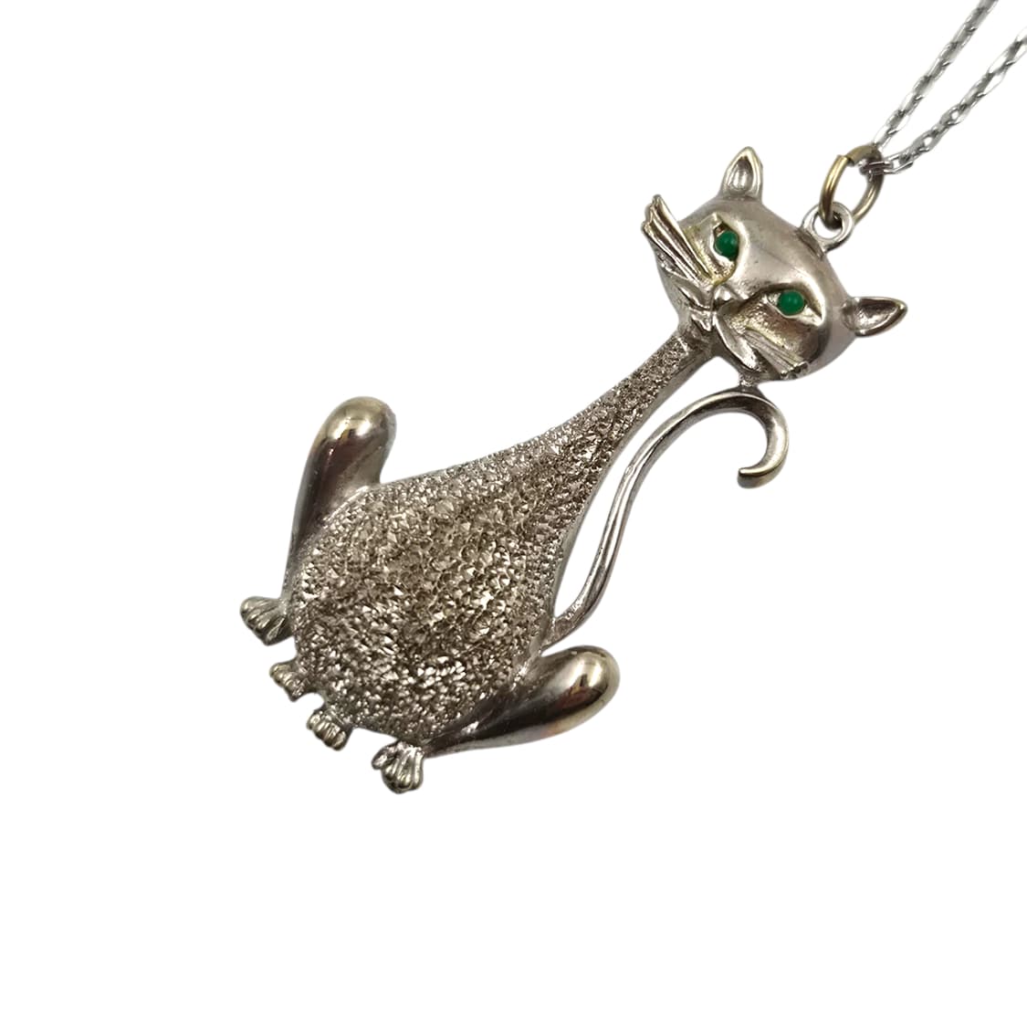 60s 미국 빈티지 크리스탈 고양이 목걸이 상품이미지3