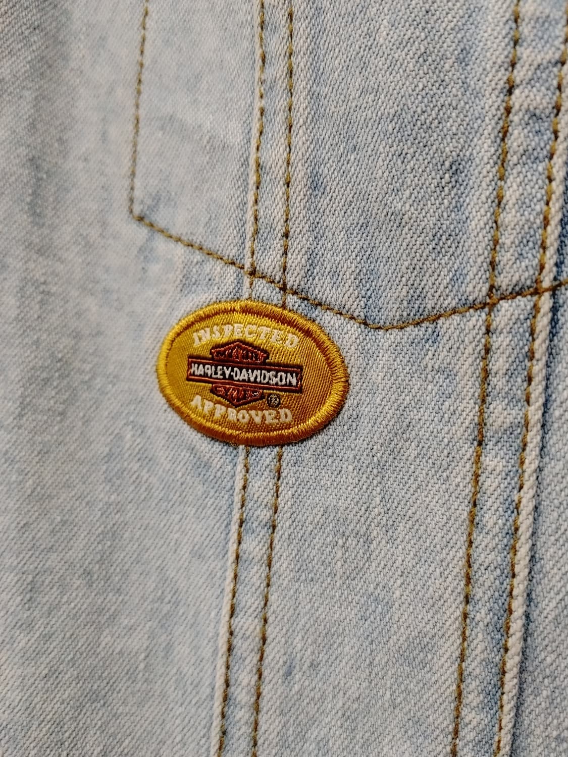 무배) 할리 데이비슨 데님 조끼 자켓 - S 상품이미지5