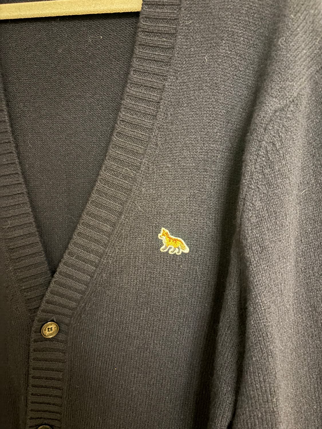 메종키츠네 베이비 폭스 패치 코지 가디건 상품이미지4